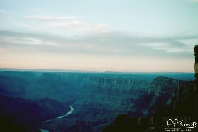 Grand Canyon  11jpg.jpg - It got kind of bluish in the evening.